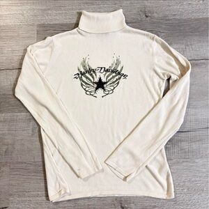 Harley-Davidson Cream Turtleneck with Logo size large